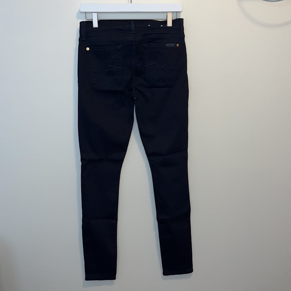 7 For All Mankind Jeans ‘Gwenevere’ Skinny Dark Denim Size 26 - Picture 6 of 7
